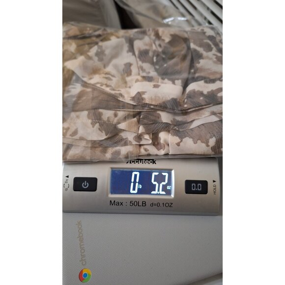 Pretty Little Thing Sheer‎ Brown Cow Print Beach Wide Leg Pants Size 14 Resort - Picture 13 of 13